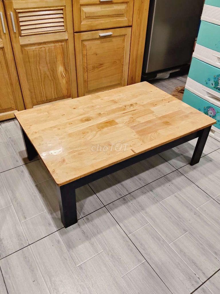 Bàn bệt gỗ cao su 90x60x30 cm. Mua bán Bàn ghế tại Quận Tân Phú Tp Hồ Chí Minh được đăng bởi Trâm Trần hình 1