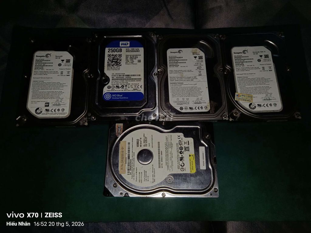 Ổ cứng HDD Seagate, WD 80GB - 320GB. Mua bán Linh kiện (RAM, Card...) tại Thị xã Phú Mỹ Bà Rịa - Vũng Tàu được đăng bởi Hiếu Nhân hình 1