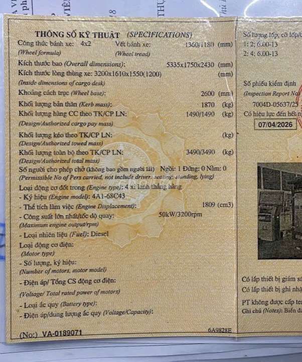 Bán gấp Jac 1.4 tấn đời 2019 thùng bạt 3m2. Mua bán Xe tải, xe ben tại Thành phố Thuận An Bình Dương được đăng bởi Xe tải Bình Dương hình 5