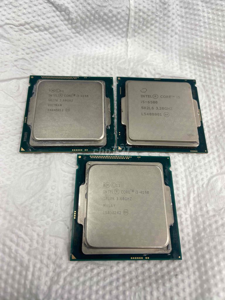 CPU Intel Core i3-4160 và i5-6500. Mua bán Linh kiện (RAM, Card...) tại Quận 10 Tp Hồ Chí Minh được đăng bởi Kai Kid hình 1