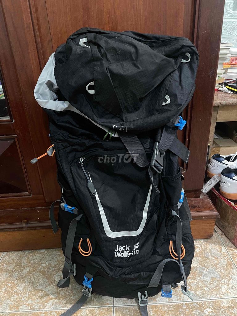 Balo leo núi Jack Wolfskin TRAIL XT 60 Đen