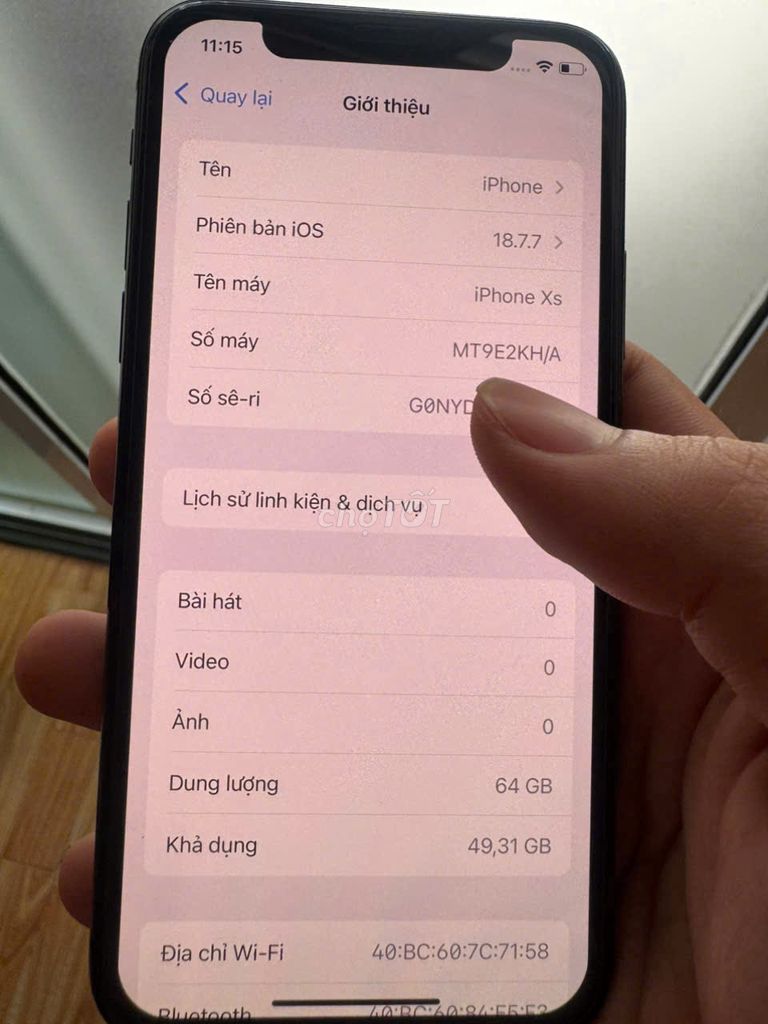 Apple iPhone Xs 64GB Đen. Mua bán Điện thoại tại Thành phố Buôn Ma Thuột Đắk Lắk được đăng bởi T.P.N hình 1