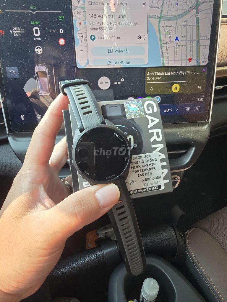 Garmin Forerunner 165 Đen. Mua bán Thiết bị đeo thông minh tại Quận Hải Châu Đà Nẵng được đăng bởi Tường Lâm hình 1