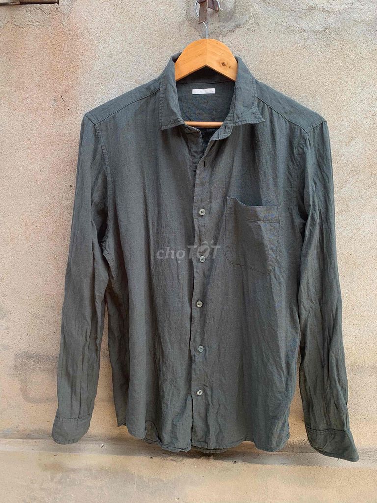 Áo sơ mi nam Linen 100% xanh rêu size L. Mua bán Quần áo tại Thành phố Huế Thừa Thiên Huế được đăng bởi hung 2hand hình 1