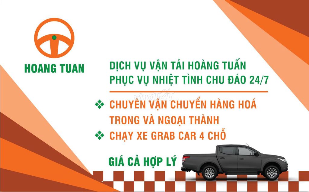 🚘 DV Vận Tải, vận chuyển hàng hóa, Grab Car 4 chỗ