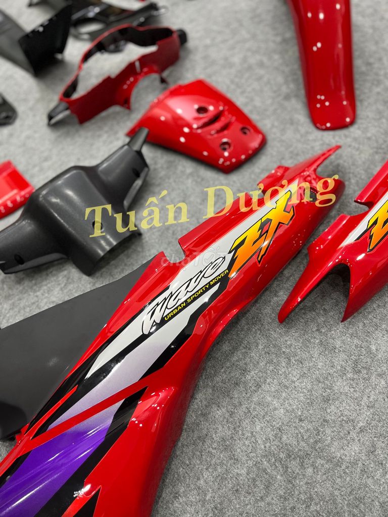 Dàn Áo Xe Wave ZX Đỏ Đen Đẹp Mê Ly Mới Kính Keng. Mua bán Phụ tùng xe tại Quận Hà Đông Hà Nội được đăng bởi Phụ Tùng Xe Tuấn Dương hình 4