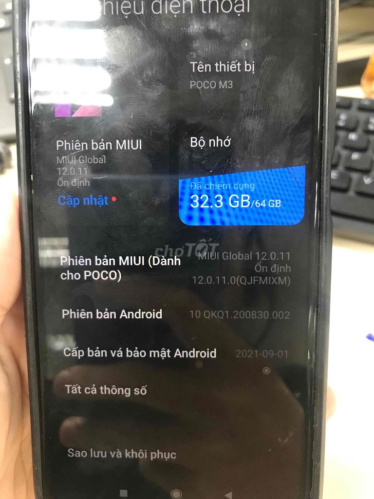 POCO M3 4GB/64GB Đen. Mua bán Điện thoại tại Quận 8 Tp Hồ Chí Minh được đăng bởi John Trần hình 1