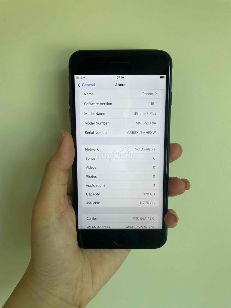 Apple iPhone 7 Plus 128GB Đen. Mua bán Điện thoại tại Quận Phú Nhuận Tp Hồ Chí Minh được đăng bởi Vân Anh hình 1