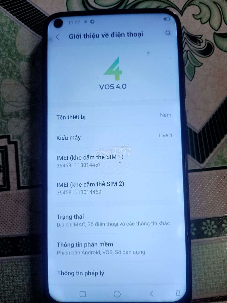 Vsmart Live 4 Xanh ngọc. Mua bán Điện thoại tại Thành phố Biên Hòa Đồng Nai được đăng bởi Thành Ngọc hình 1
