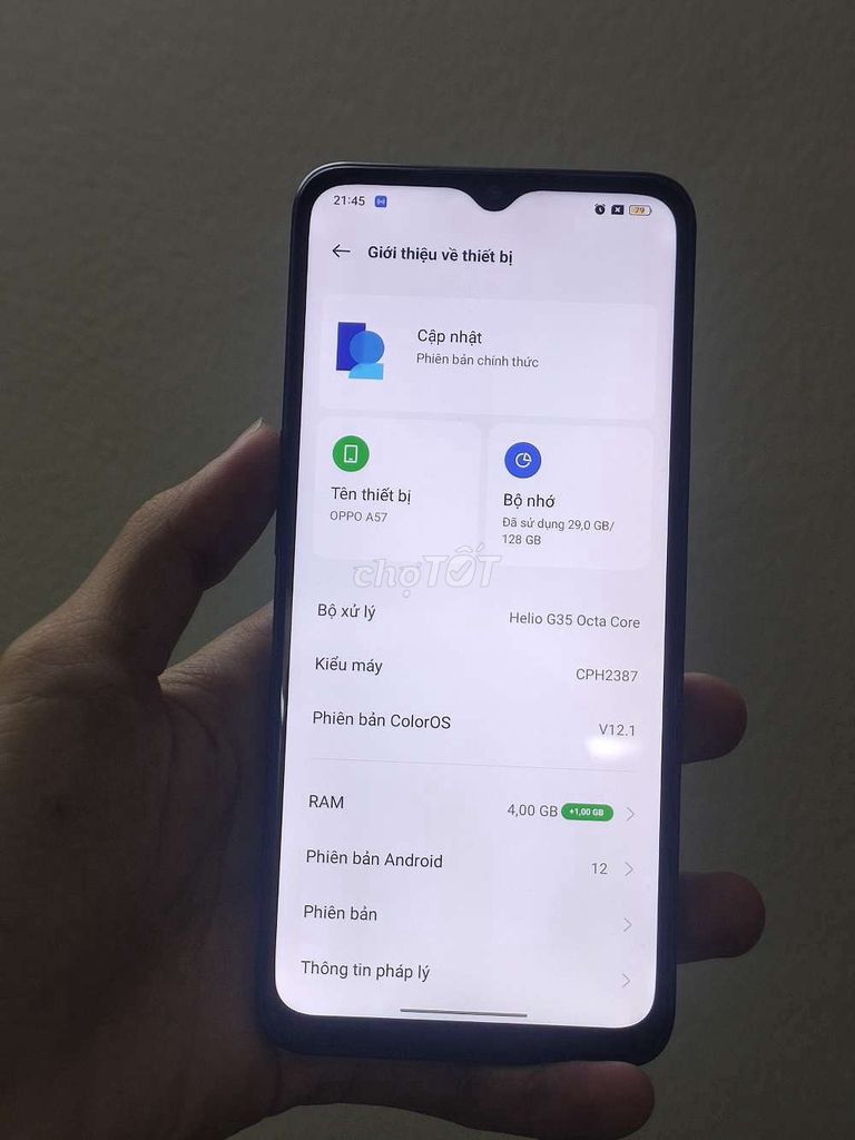Oppo A57 128GB Đen. Mua bán Điện thoại tại Quận Hà Đông Hà Nội được đăng bởi Thành hình 1