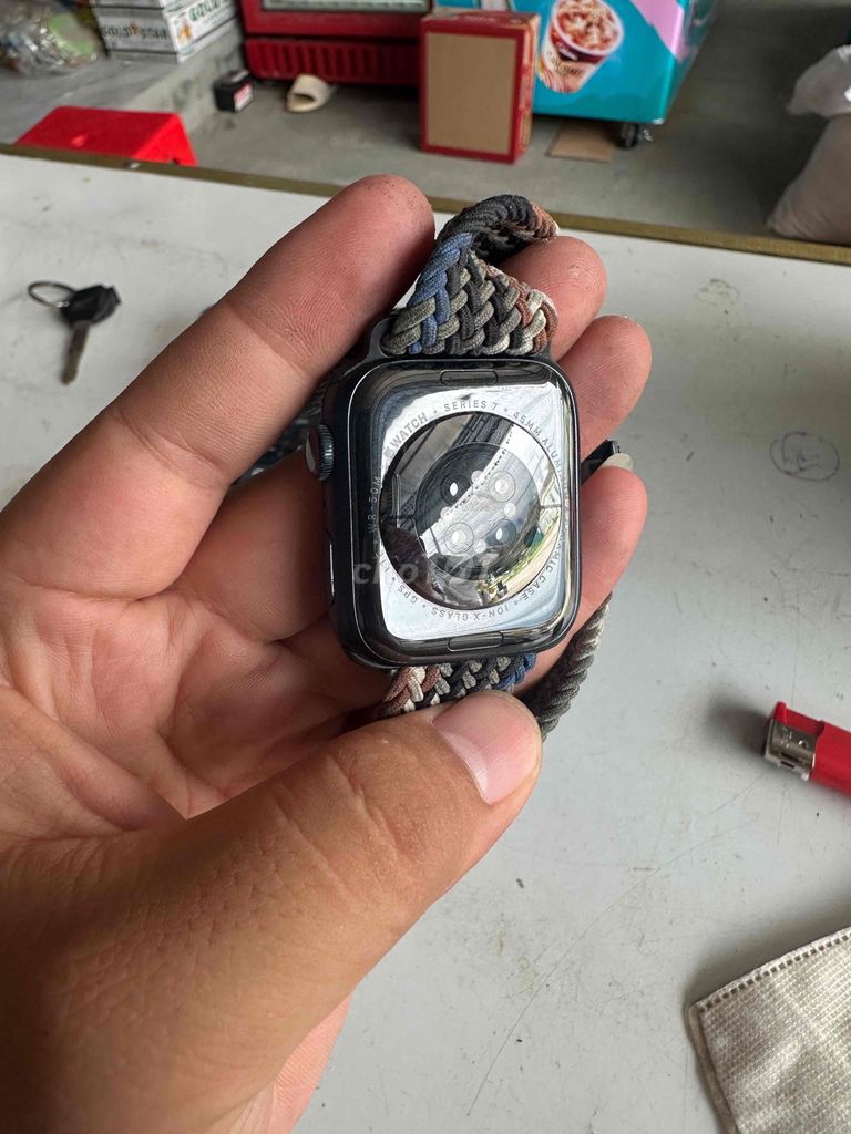 Apple Watch Series 7 45mm Đen. Mua bán Thiết bị đeo thông minh tại Huyện Tân Lạc Hòa Bình được đăng bởi Nhat Ke hình 1