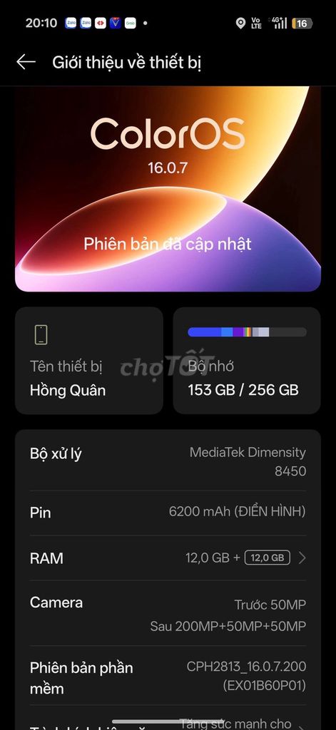 OPPO Reno 15 5G 12GB/256GB Dimensity 8450. Mua bán Điện thoại tại Thành phố Vĩnh Long Vĩnh Long được đăng bởi Hồng Quân hình 1