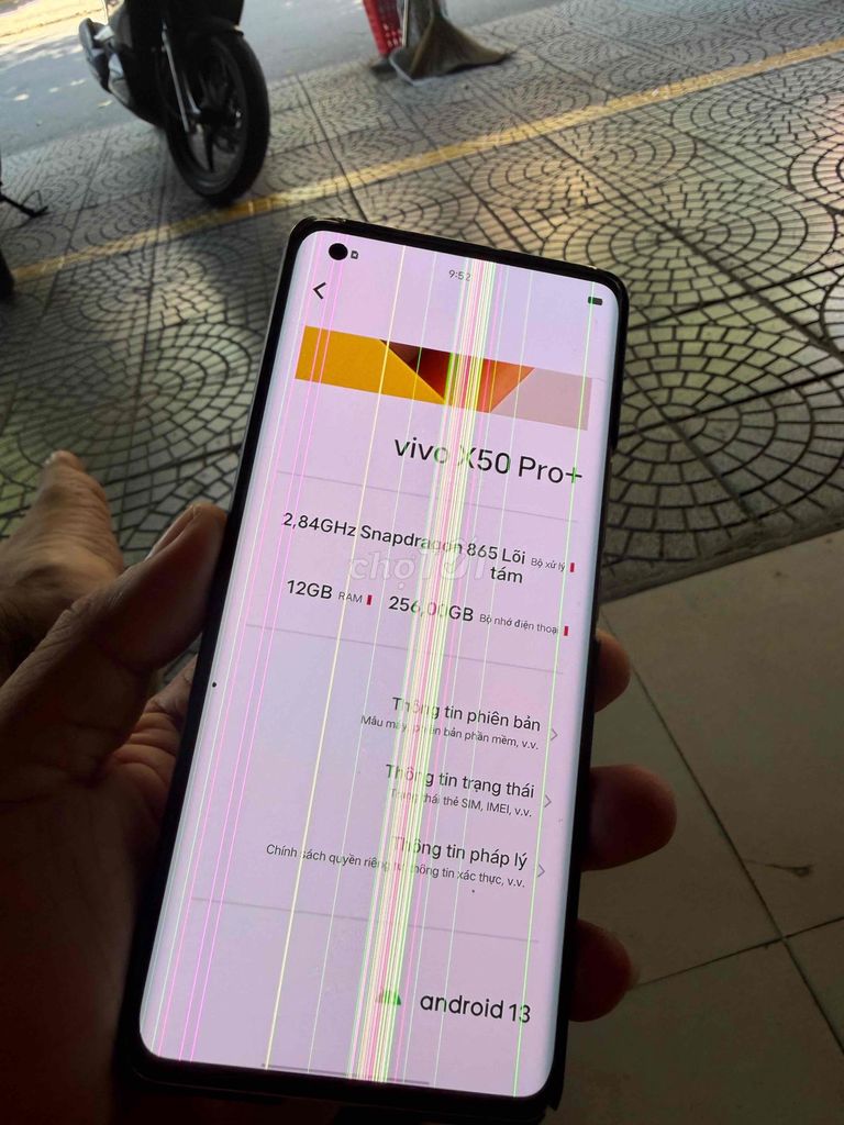 Vivo X50 Pro+ 12GB/256GB  Sọc màn hình. Mua bán Điện thoại tại Quận Cẩm Lệ Đà Nẵng được đăng bởi Mylinh hình 1
