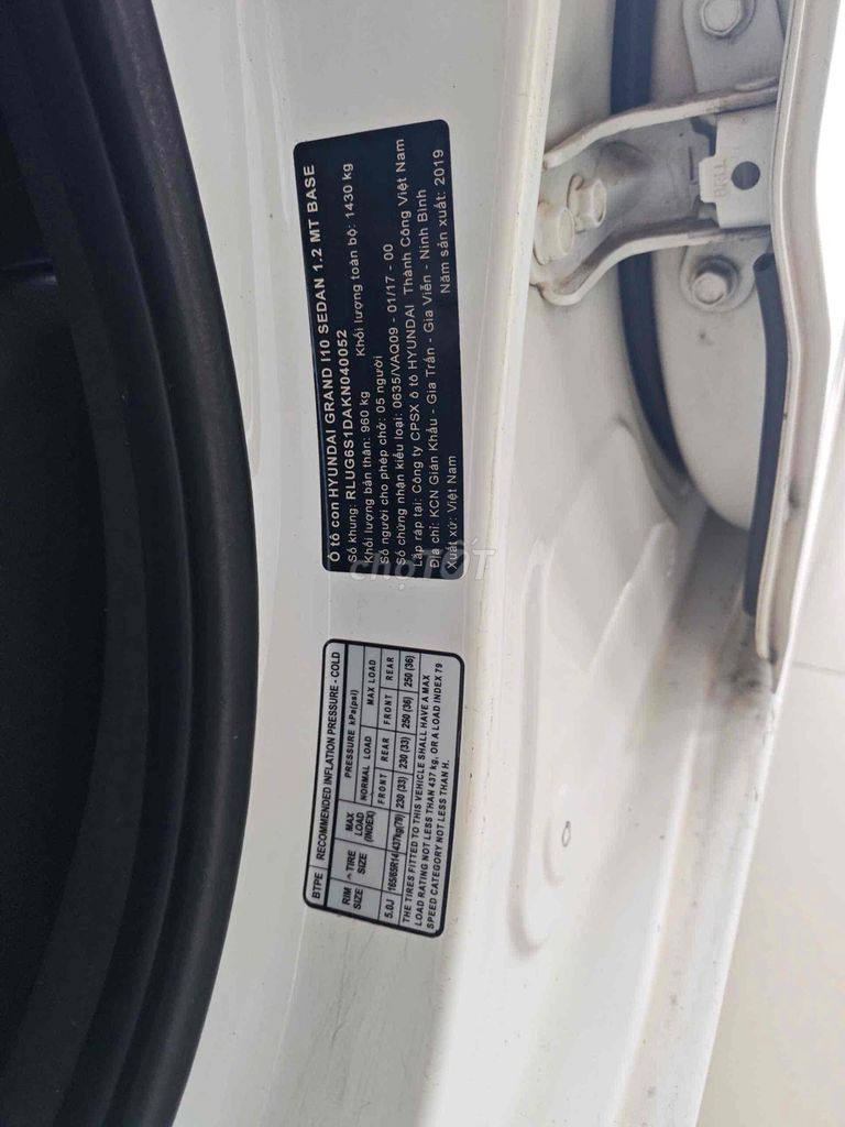 Hyundai Grand i10 2020 Sedan 1.2 MT Base - 83000 k. Mua bán Ô tô tại Quận 12 Tp Hồ Chí Minh được đăng bởi Salon Ô tô Hoàng Minh Phát hình 10