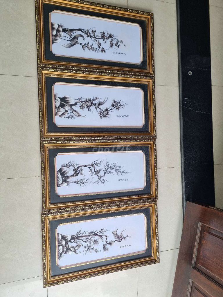 Tranh thêu tư quý 4 mùa. Mua bán Đồ sưu tầm, đồ cổ tại Quận 12 Tp Hồ Chí Minh được đăng bởi Hồ Cá Sài Gòn hình 1