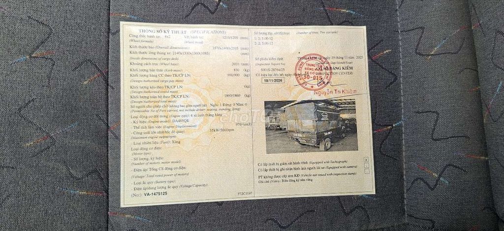 Thaco towner 900kg đời 2018. Mua bán Xe tải, xe ben tại Quận Bình Tân Tp Hồ Chí Minh được đăng bởi A dũng hình 9
