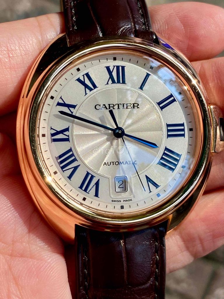 Cartier Clé De Automatic Full 18k Rose Gold