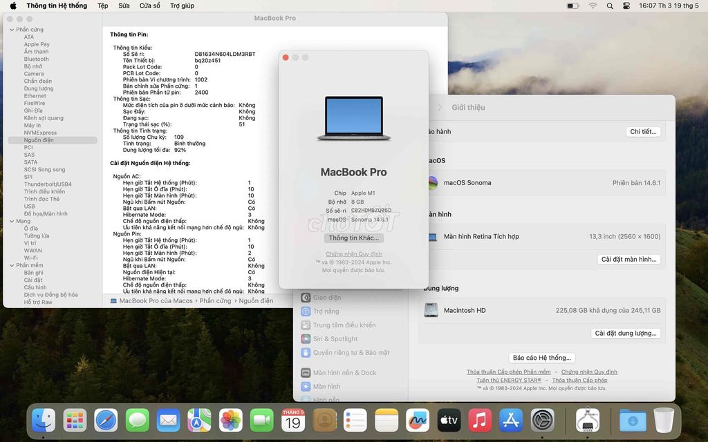 Apple MacBook Pro M1 8GB/256GB Xám. Mua bán Laptop tại Quận Ba Đình Hà Nội được đăng bởi Nguyen  hình 1