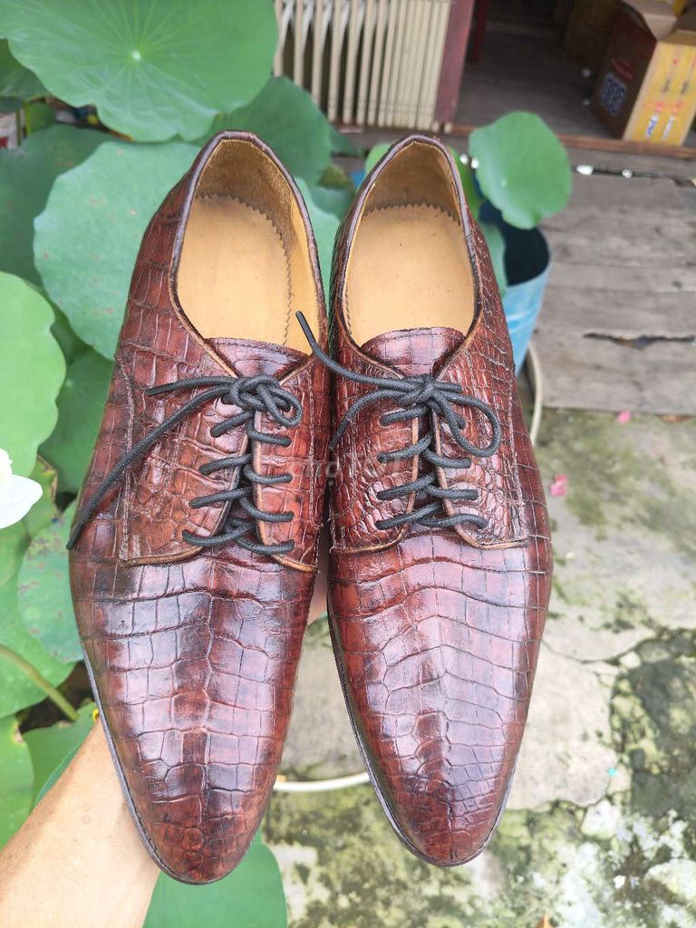 Giày tây màu patina hàng trưng bày s41. Mua bán Giày dép tại Huyện An Phú An Giang được đăng bởi THẮNG ĐỒ DA hình 1