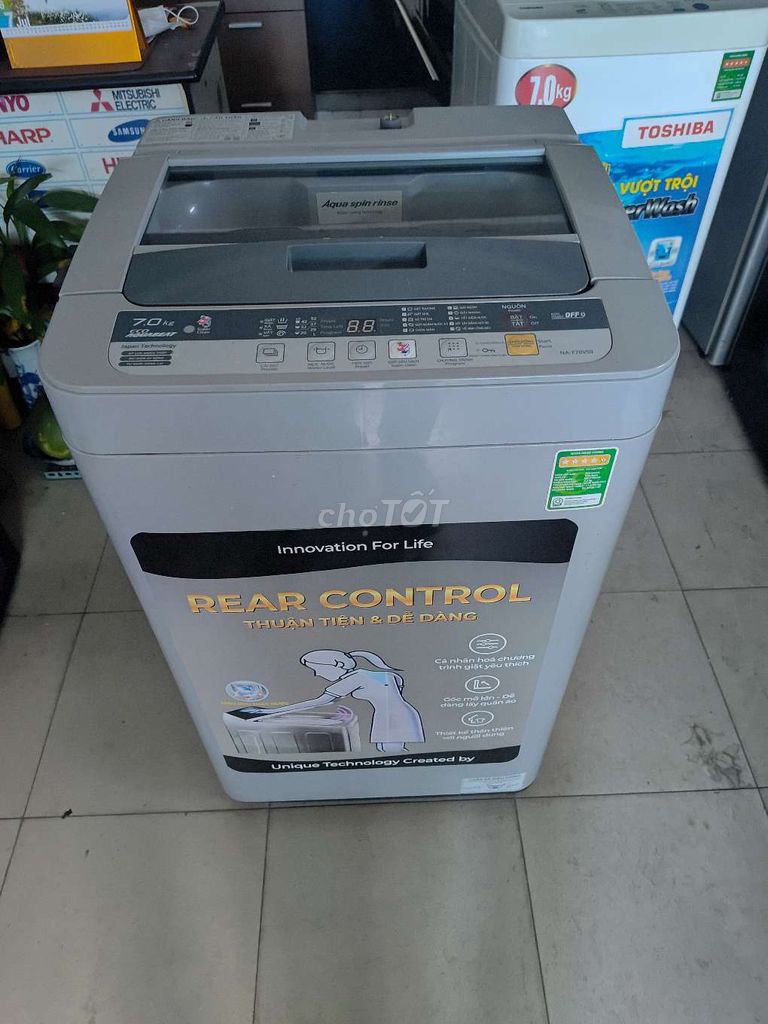 Máy giặt Panasonic 7kg cửa trên Xám. Mua bán Máy giặt tại Quận Bình Thạnh Tp Hồ Chí Minh được đăng bởi ĐIỆN LẠNH TUẤN hình 1