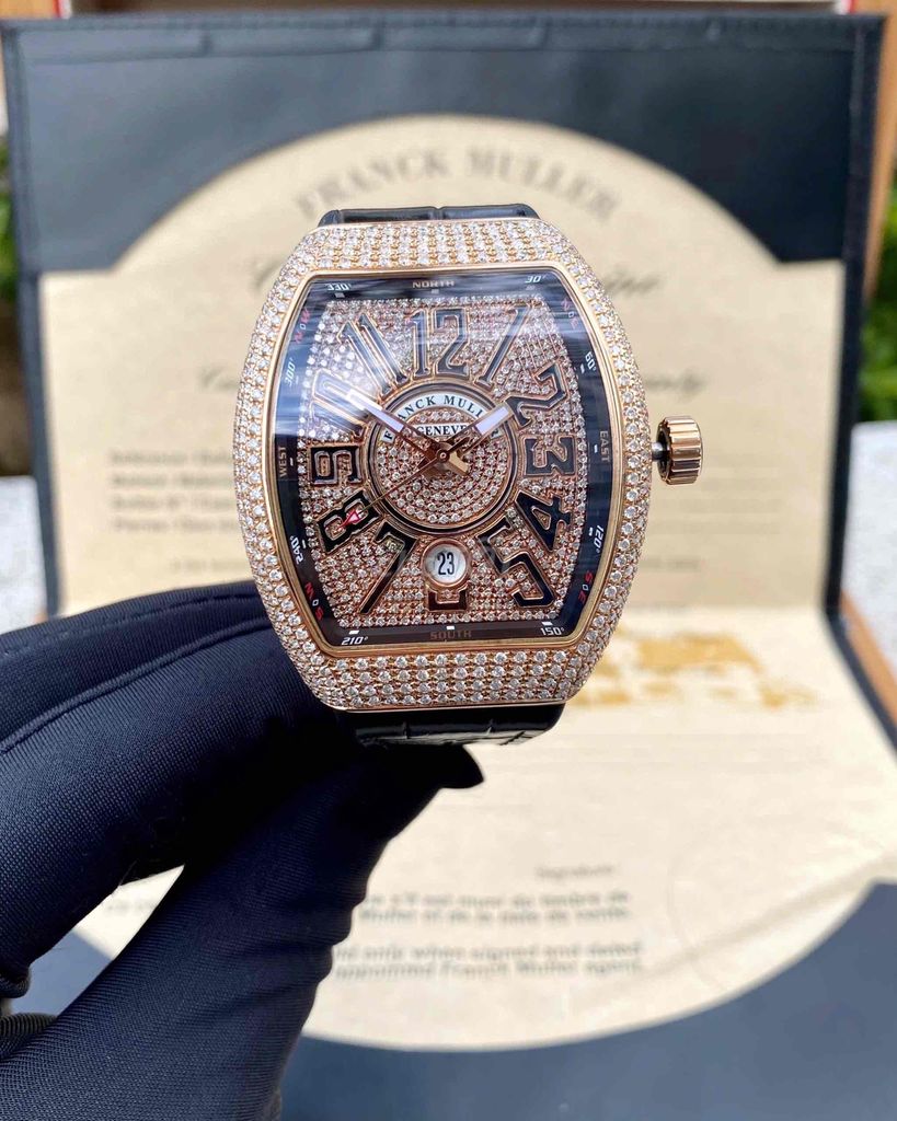 Franck Muller Vanguard V41 Rosegold 18k Custom ful