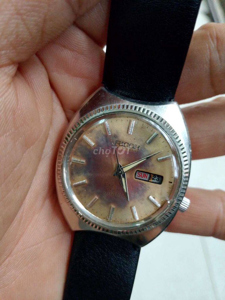 Ricoh automatic,dial lên đầu màu cá hồi,size36