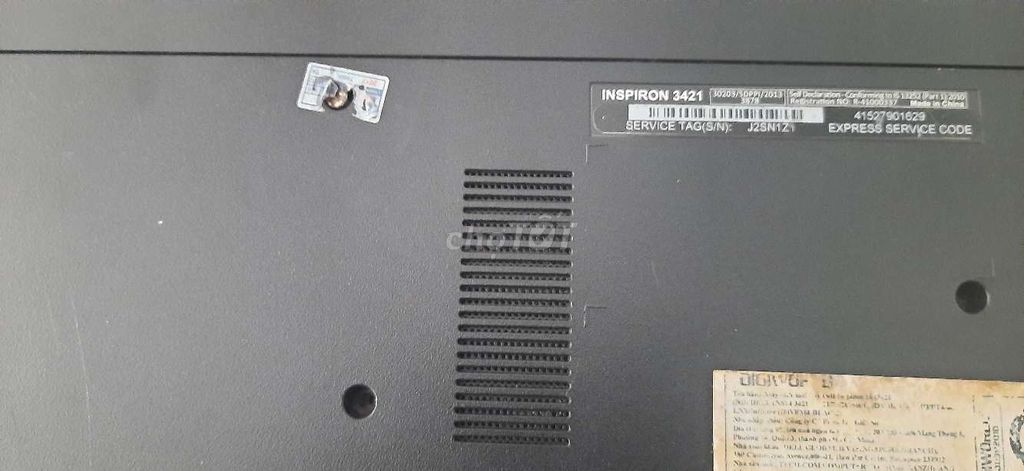 Dell Inspiron 3421 Đen. Mua bán Laptop tại Quận 1 Tp Hồ Chí Minh được đăng bởi Nguyễn Thị Kim Lệ hình 1