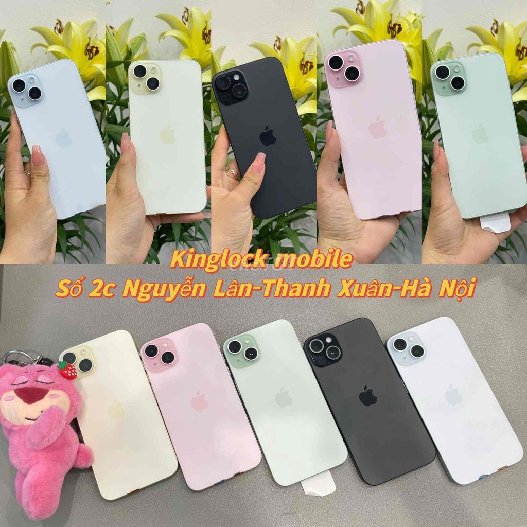 15 Plus Lock 128GB đã cnc full phụ kiện và bảo han