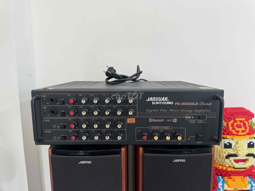 Amply Jarguar  PA-203GOLD Đen + Loa Jamo S 606. Mua bán Tivi, Âm thanh tại Quận Hải Châu Đà Nẵng được đăng bởi trang  hình 1
