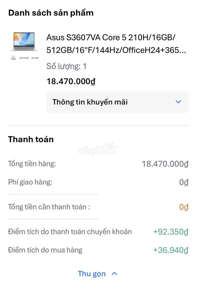 Asus S3607VA Core i5 16 inch 16GB/512GB. Mua bán Laptop tại Thành phố Vũng Tàu Bà Rịa - Vũng Tàu được đăng bởi Nguyễn Vấn hình 1
