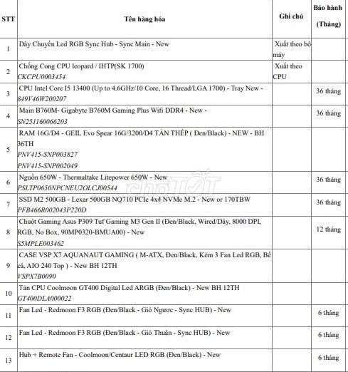 Intel Core i5 13400 32GB/500GB Đen + Màn 34 inch. Mua bán Máy tính để bàn tại Thị xã Bến Cát Bình Dương được đăng bởi Tài Nhân Phan hình 1