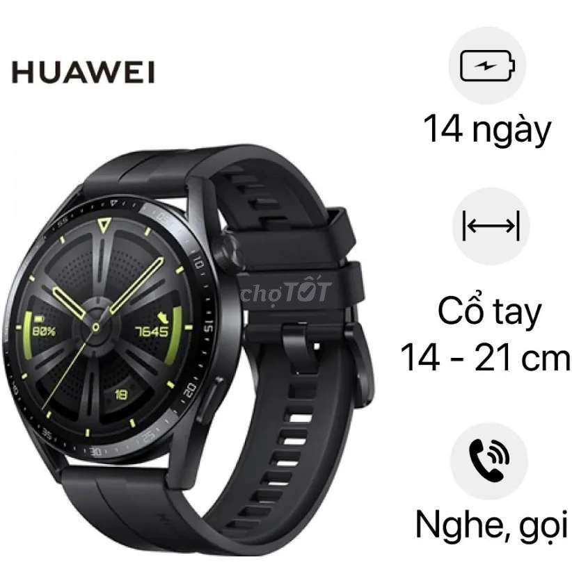 Huawei GT 3 Đen 99%. Mua bán Thiết bị đeo thông minh tại Huyện Nhà Bè Tp Hồ Chí Minh được đăng bởi Minh hình 1