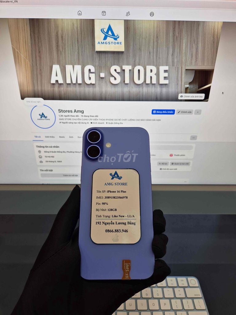 Apple iPhone 16 Plus 128GB LL/A Like New. Mua bán Điện thoại tại Quận Đống Đa Hà Nội được đăng bởi Stores Amg hình 1