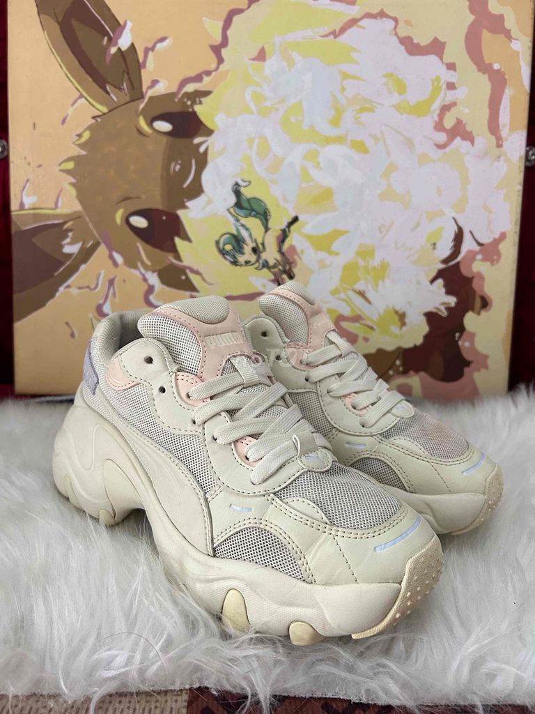 Giày thể thao Puma nữ Kem size 37. Mua bán Giày dép tại Huyện Hóc Môn Tp Hồ Chí Minh được đăng bởi Nguyễn Thái Lai hình 1