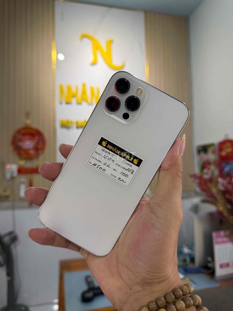 iPhone 12 Pro Max 128GB Trắng QT MỸ ĐẸP KENG. Mua bán Điện thoại tại Thành phố Cà Mau Cà Mau được đăng bởi NHAN APPLE hình 1