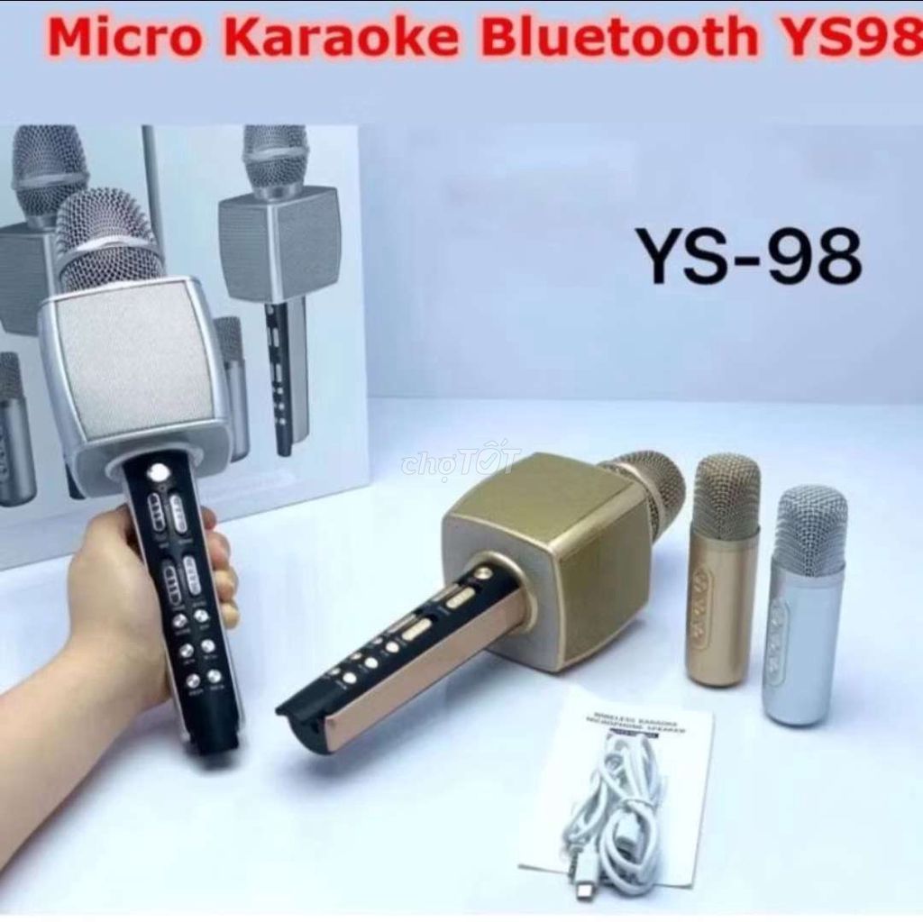 Micro karaoke YS-98 Vàng đồng. Mua bán Tivi, Âm thanh tại Thành phố Thủ Dầu Một Bình Dương được đăng bởi A Vỹ hình 1