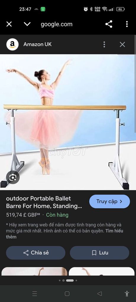 Giàn tập múa ballet Gỗ, Kim loại. Mua bán Đồ thể thao, Dã ngoại tại Quận Kiến An Hải Phòng được đăng bởi Đức Vũ CuLi ClyDe hình 1