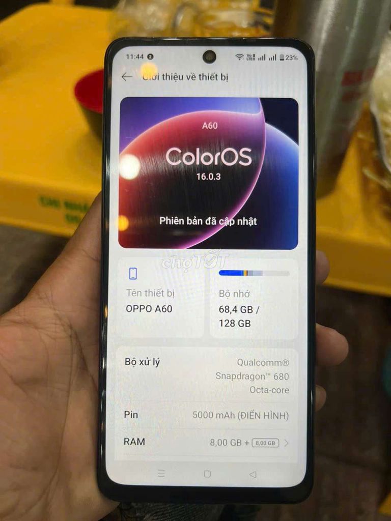 OPPO A60 128GB Xám. Mua bán Điện thoại tại Thị xã Tân Uyên Bình Dương được đăng bởi Huy Nguyên hình 1