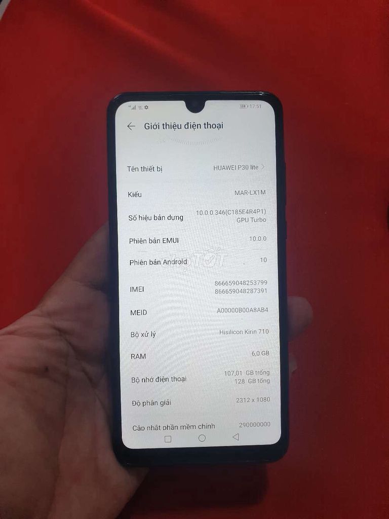 Huawei P30 Lite 128GB. Mua bán Điện thoại tại Thành phố Rạch Giá Kiên Giang được đăng bởi Huỳnh huy hình 1