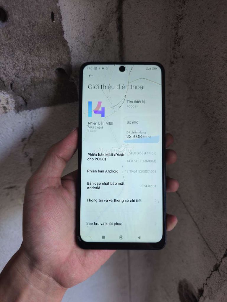 Poco F4 (K40s) 6GB/128GB Đen. Mua bán Điện thoại tại Quận 12 Tp Hồ Chí Minh được đăng bởi Smartphone giá kho hình 1