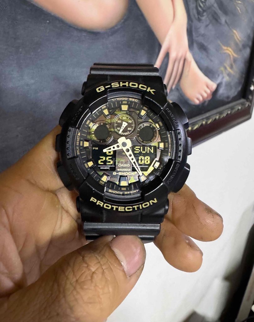 Đồng hồ Casio Thể thao G-shock Ga100CF đen gshock