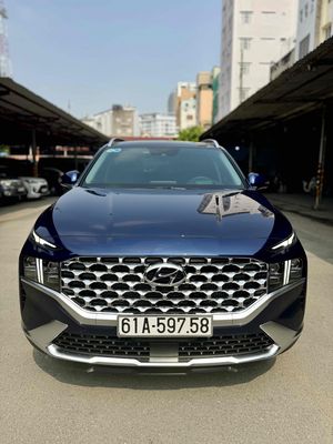 Huyndai Santafe dầu Premium sx 2023 xanh Cavansite