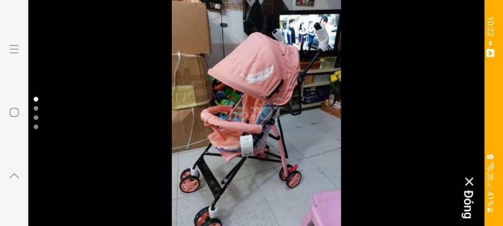 Xe đẩy bé du lịch gấp gọn cây dù mới 100%