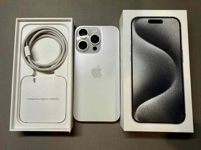 iPhone 15 Pro 256G Trắng FULLBOX 99% BH APPLE 2025