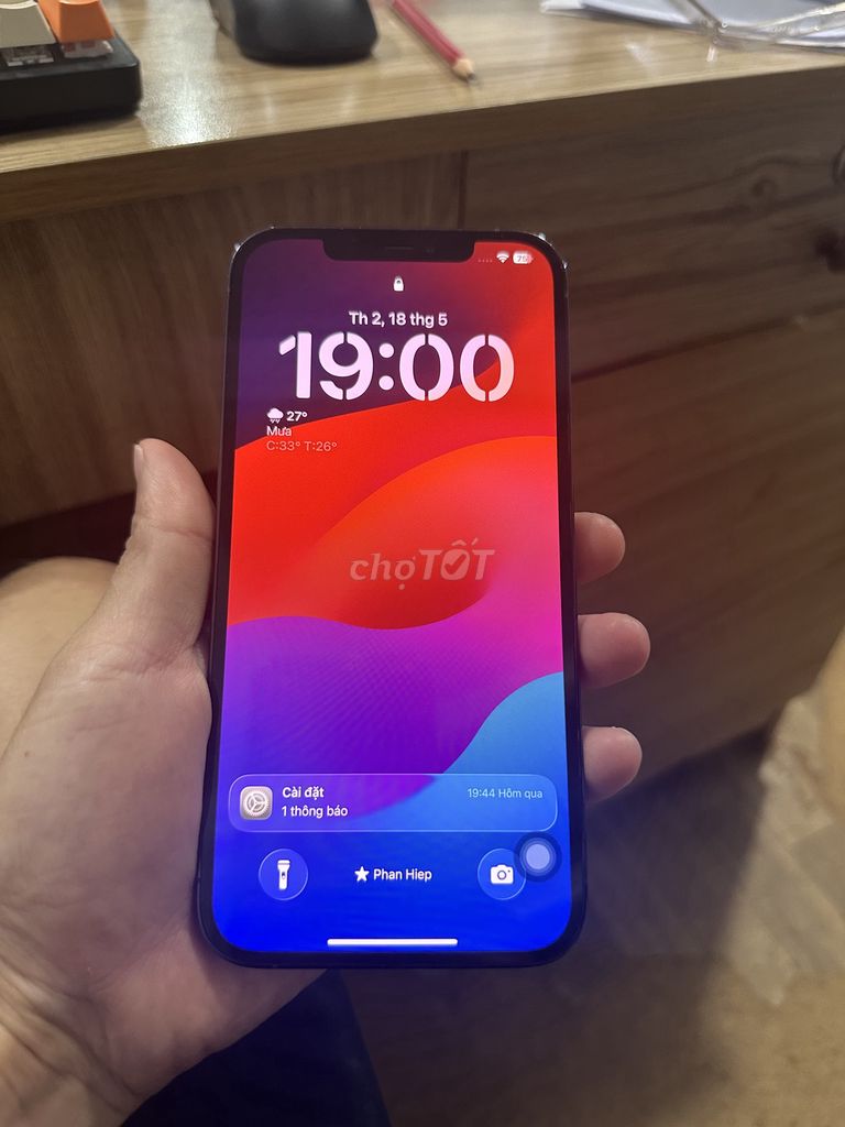 iPhone 12 Pro Max 256GB Xanh dương. Mua bán Điện thoại tại Huyện Long Thành Đồng Nai được đăng bởi Hiep phan le hình 1