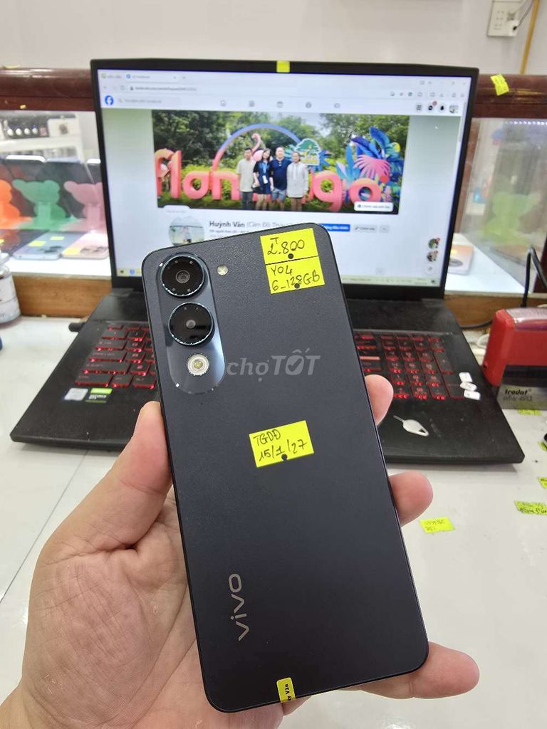 Vivo Y04 128GB Đã Sử Dụng. Mua bán Điện thoại tại Thành phố Long Xuyên An Giang được đăng bởi Facebook Cầm Đồ Thúy Vân hình 1