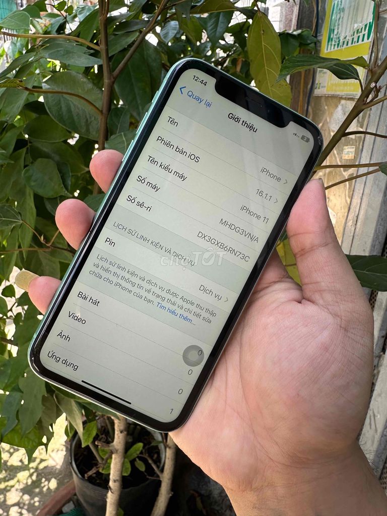Apple iPhone 11 64GB Xanh lá Pin Thấp. Mua bán Điện thoại tại Huyện Bình Chánh Tp Hồ Chí Minh được đăng bởi Lâm mobiphone hình 1