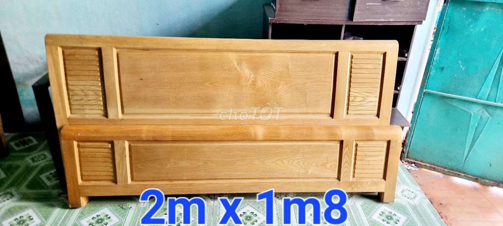 Giường ngủ Gỗ sồi Nga 2m x 1m8. Mua bán Giường, chăn ga gối nệm tại Quận Cẩm Lệ Đà Nẵng được đăng bởi Ken hình 1