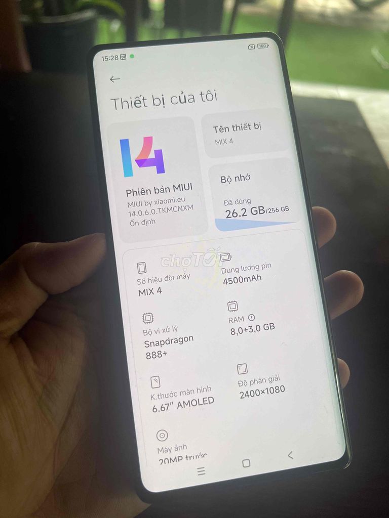 Xiaomi Mi Mix 4 256GB Đen. Mua bán Điện thoại tại Thành phố Tây Ninh Tây Ninh được đăng bởi cầm đồ  hình 1