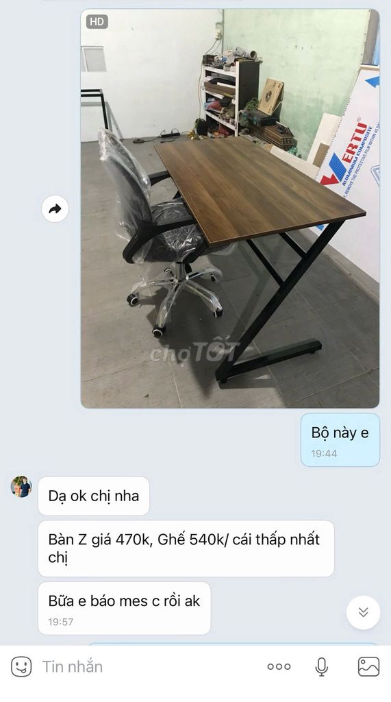 Thanh lý 9 bàn làm việc chân chữ Z giá 2tr. Mua bán Bàn ghế tại Quận Hải Châu Đà Nẵng được đăng bởi Linh Chi hình 1